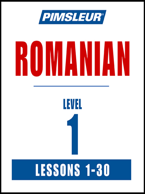 Cover image for Pimsleur Romanian Level 1